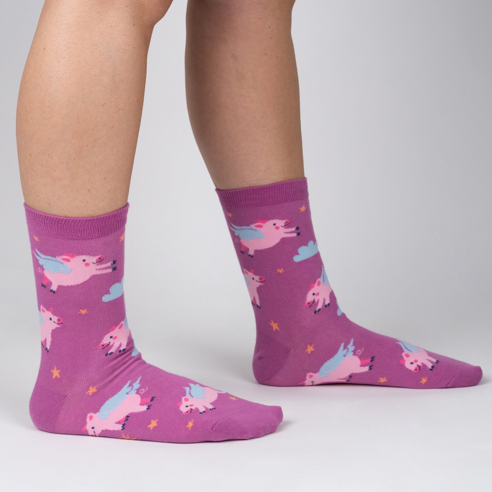 When Pigs Fly Crew Socks