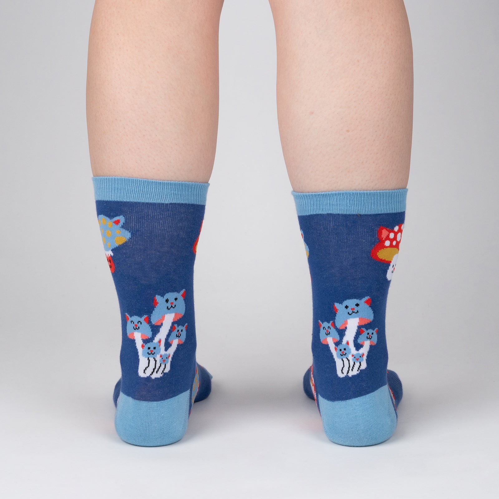 Mushroom Cats Crew Socks